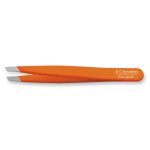 STAINLESS S ORANGE SLANTED TWEEZER 9 cm D 3C