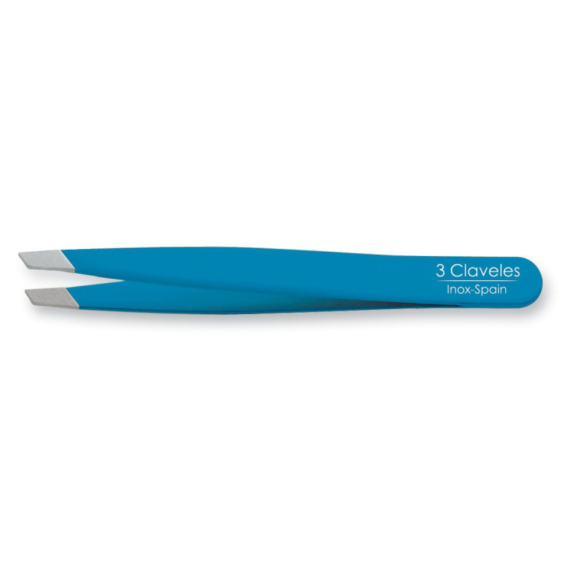 PINZA INOX P.SESGADA AZUL 9 cm. D 3C