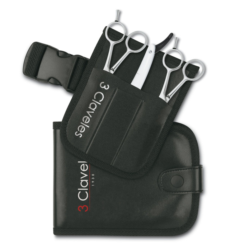 ETUI 2 CISEAUX SKOOL 5.5 ET COUTEAU DE POCHE 3C