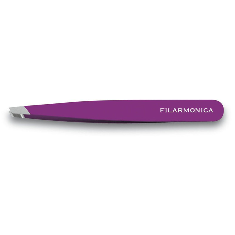 PINZA INOX SESGADA MORADA D FIL