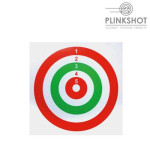 Package 100 targets red-green Plinkshot 14x14cm