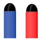 MUNICIÓN AMMO JET DARTS CORTO ROJO BOTE 100 UNIDAD