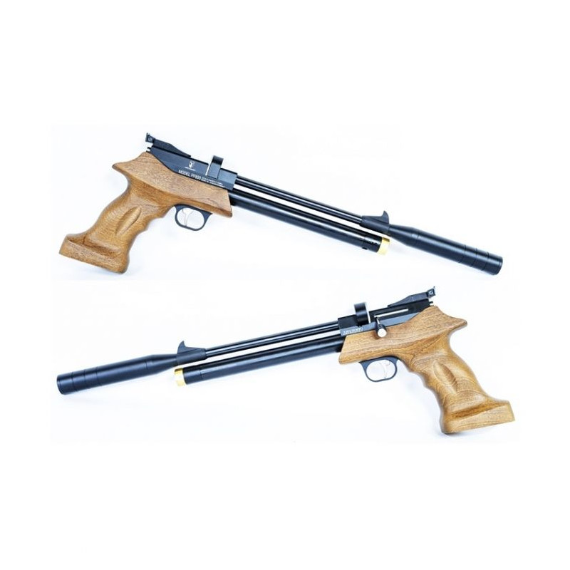 Artemis Zasdar PP800 multi-shot PCP pistol with cal sound suppressor 45 mm Pellets