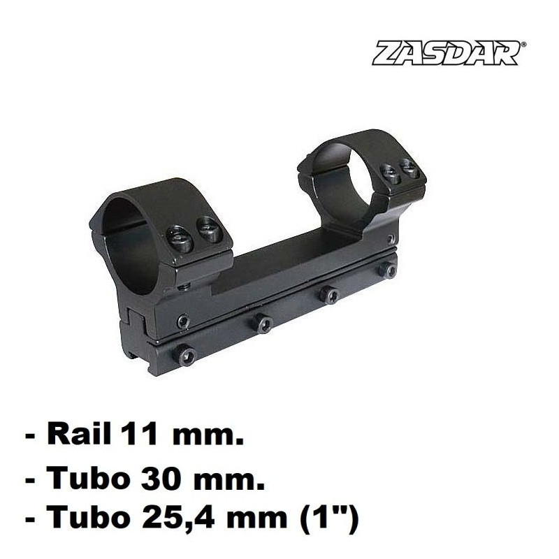 Zasdar MonoBlock &Oslash25 - &Oslash30 mm Rail 11mm Dovetail mounts- Adjustable