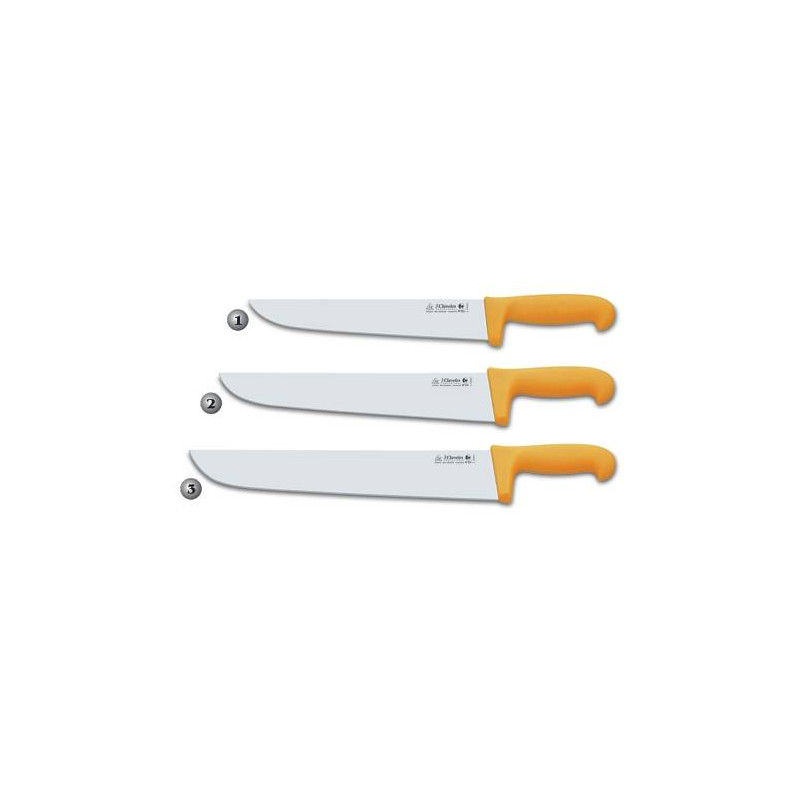 STAINLESS BUTCHER KNIVES 3 CLAVELES