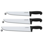 3 CLAVELES STAINLESS KNIVES FOR BUTCHERS