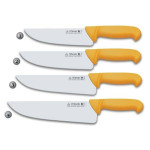 BUTCHER KNIVES QITH YELLOW HANDLE