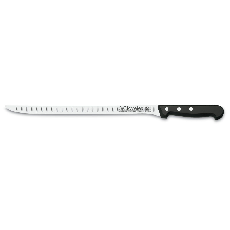 HOLLOW EDGE SLICING KNIFE POM HANDLE 30 cm - 12 D 3C