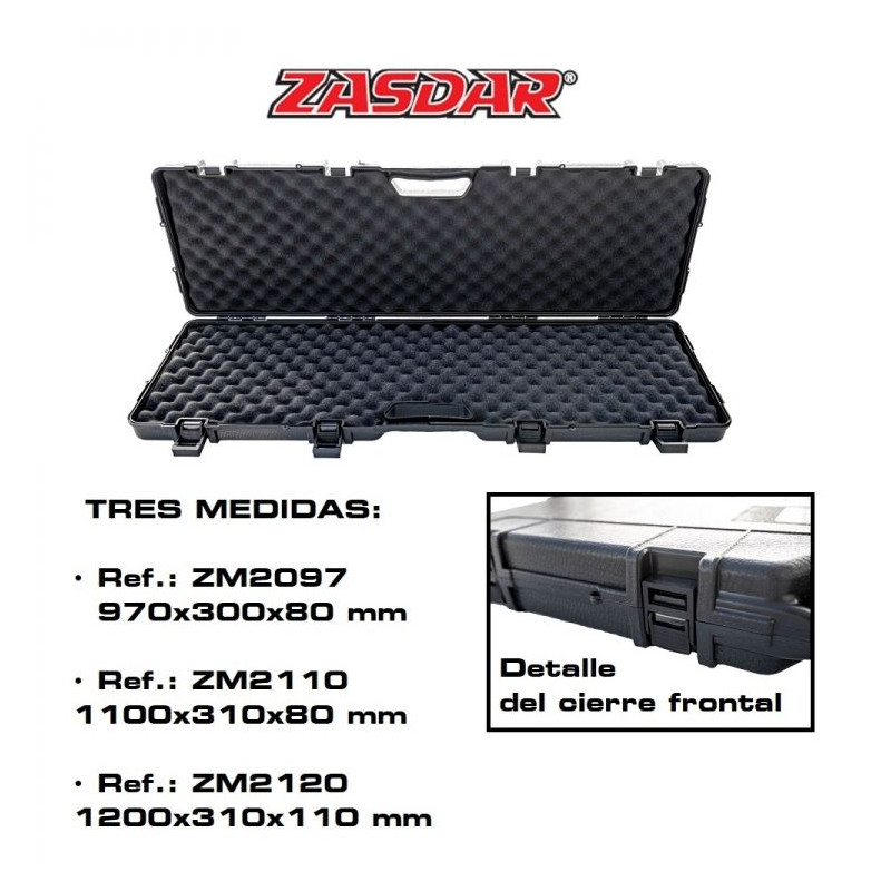 ZASDAR Model 2120 Long Gun Briefcase - Black