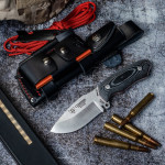 CUCHILLO MINI BOINA VERDE COMPLETO CUDEMAN