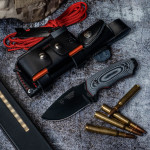 BLACK CHROME BLADE KNIFE MOVA 9 cm MY LETTER