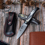 CHIFRE DE TOURO CUDEMAN FACA DELTA COM BAINHA 344-AF