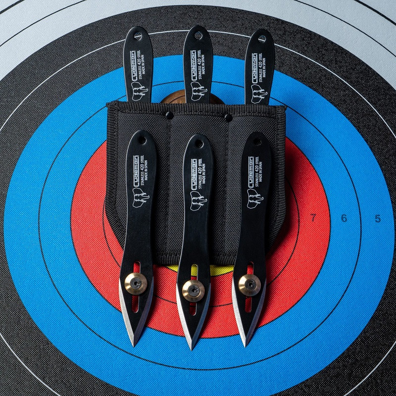 SET TRES CUCHILLOS LANZADORES CUDEMAN 180-N