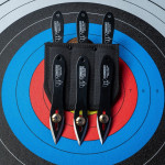 SET THREE THROWING KNIVES CUDEMAN 180-N