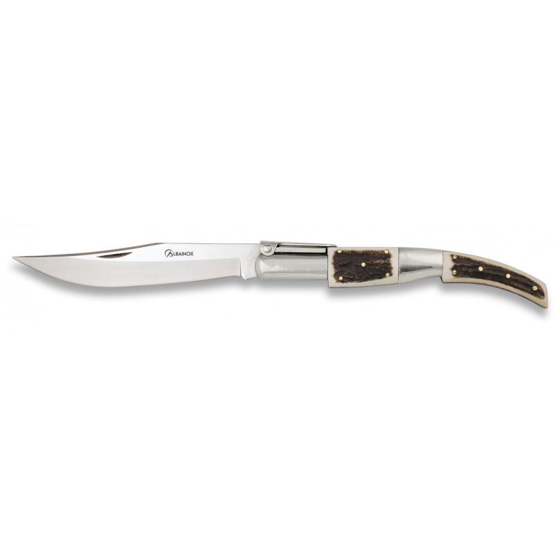 Arabian ratchet penknives with deer horn handle