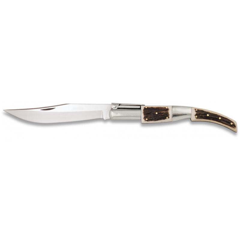 Arabian ratchet knife Deer horn Blade11,8cm