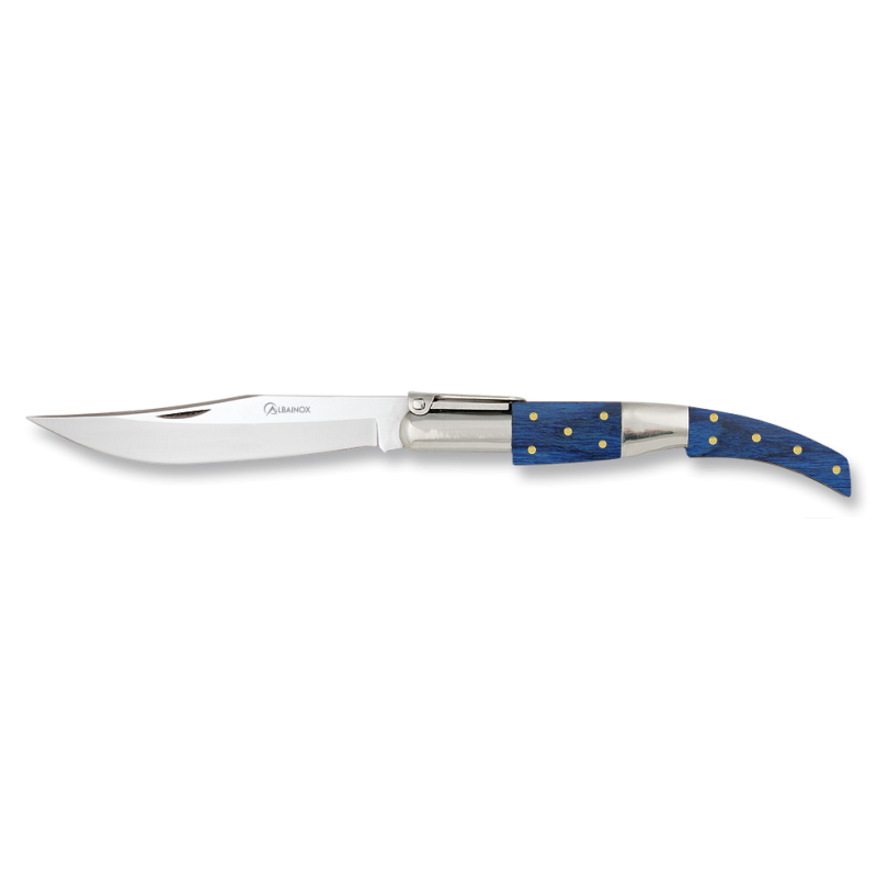 Couteau à cliquet arabe n° 00. Endurance bleue 7cms