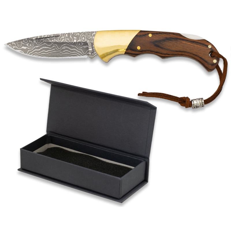 Coltello tascabile Damasco lama 7,4 cm