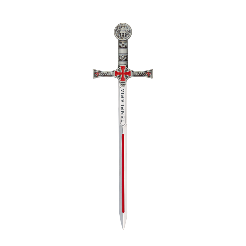 Spada templare di zinco. 17,4 cm.TOLE10