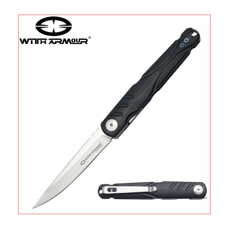 Couteau de poche avec armure WA-094BK