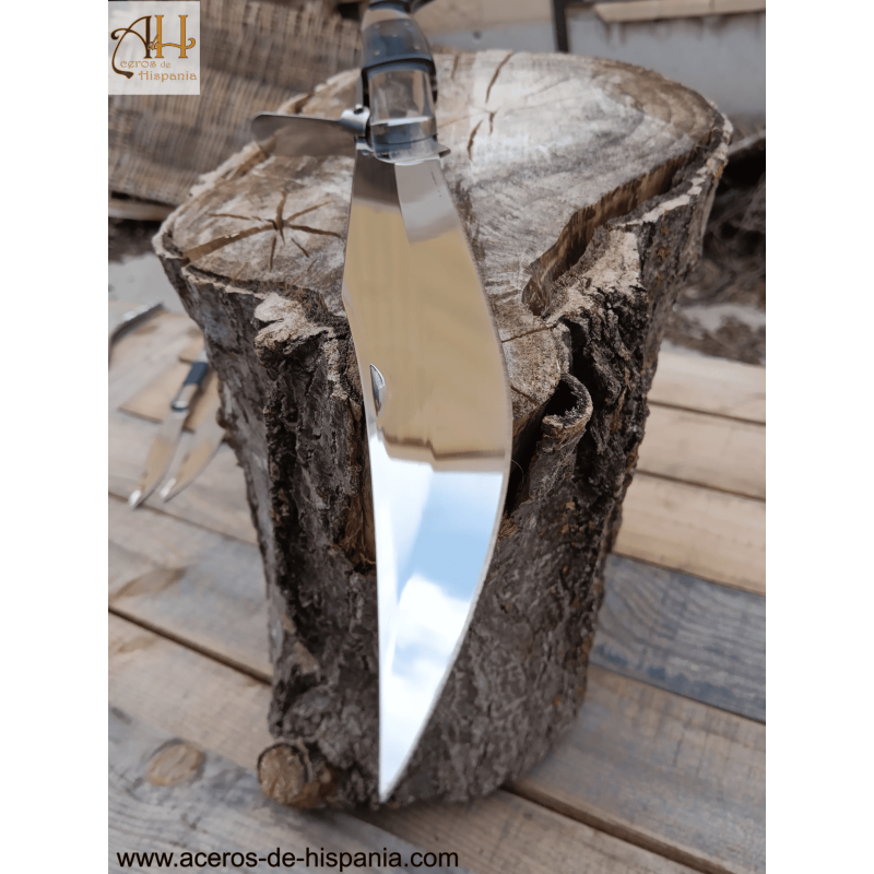 Arabian blue ratchet knife with 21,8 cm blade