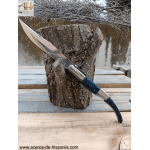 Navaja árabe de carraca azul