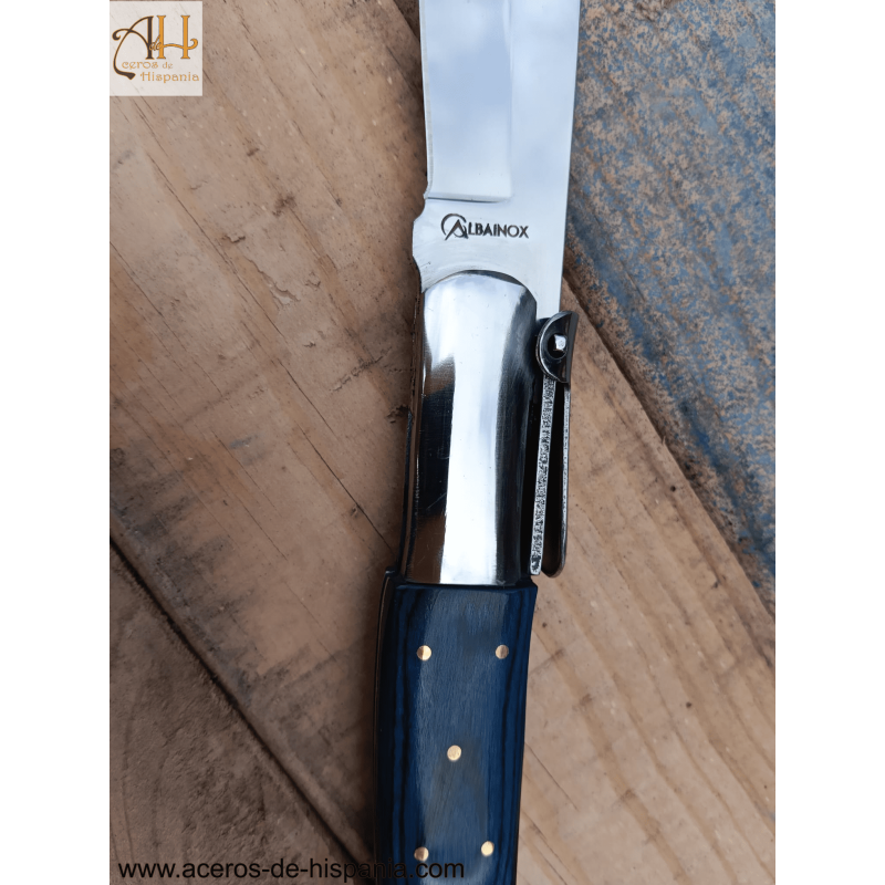 Arabian blue ratchet knife with 21,8 cm blade