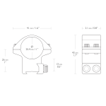MONTURAS HAWKE 1" CARRIL 9-11 MM MEDIA 2 PIEZAS