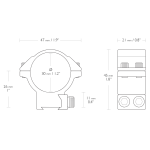 MONTURAS HAWKE 30 MM CARRIL 9-11 MM MEDIA 2 PIEZAS