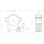 MONTAGEM EM HAWKE MÉDIO PRO-STEEL 30 MM COM ALAVANCA E PORCA