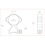 MONTURAS HAWKE PRECISIÓN ACERO 34 MM ALTA CON TUERCA