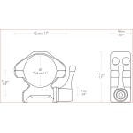 MONTURAS HAWKE PRO-ACERO 1" MEDIA CON PALANCA