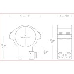 MONTURAS HAWKE 30 MM CARRIL 9-11 MM ALTA 2 PIEZAS