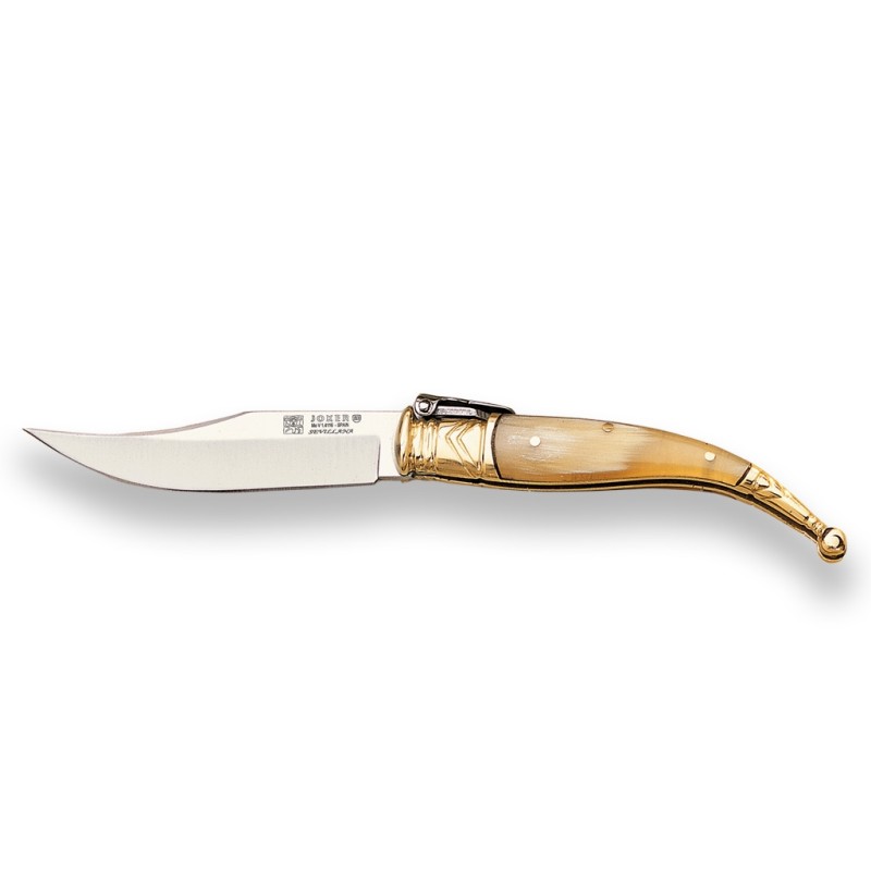 CLASSIC JEREZ KNIFE BULL HORN HANDLE AND BLADE 7,5 CM