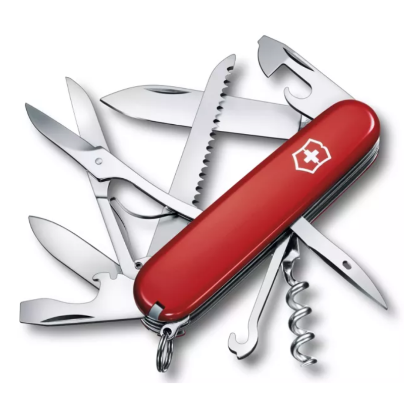 HUNTSMAN RED VICTORINOX MULTI-TOOL PENKNIFE