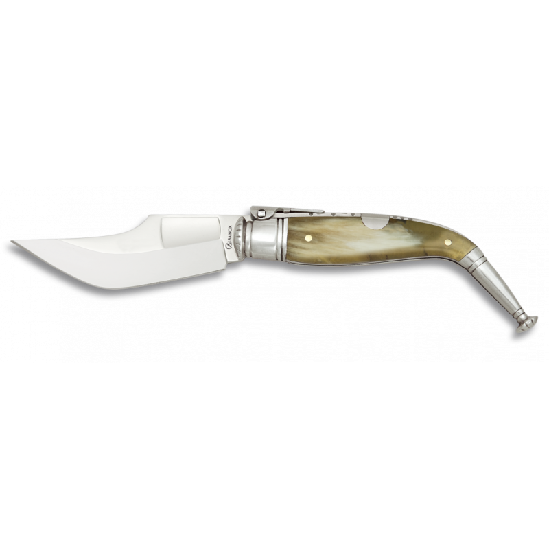 JEREZANA Ratchet penknife bull horn H.8 cm