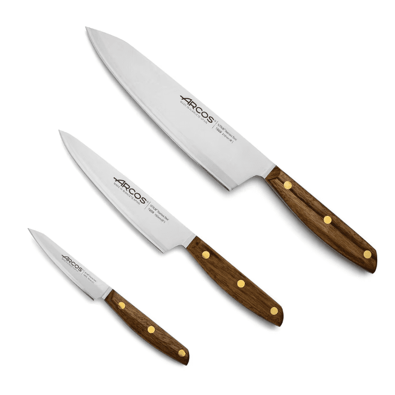 Set 3 cuchillos cocineros Arcos Nordika 167100