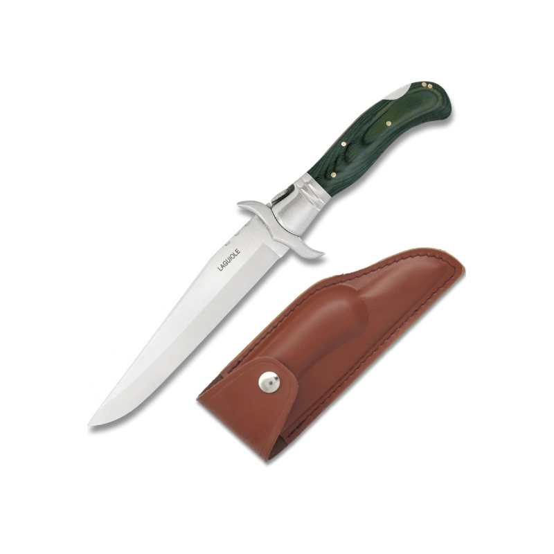 FOLDING KNIVES WITH LEATHER SHEATH