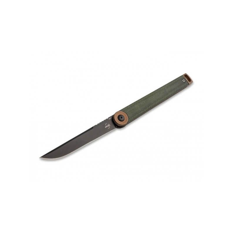 Navaja Böker Plus Kaizen Green Canvas Micarta
