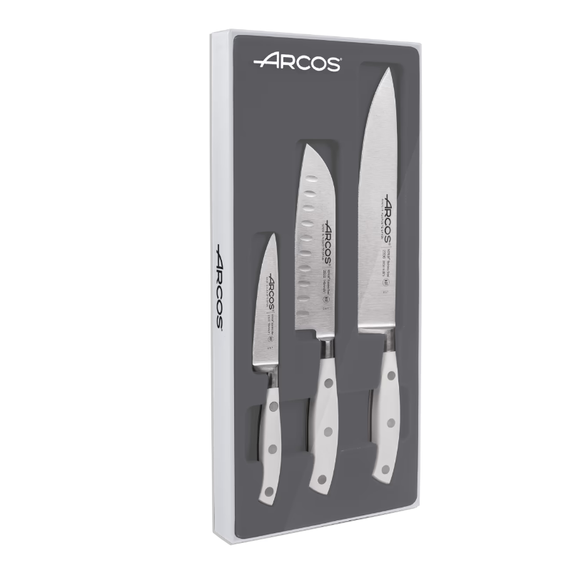 Set di 3 coltelli da cucina Arcos Riviera Blanc