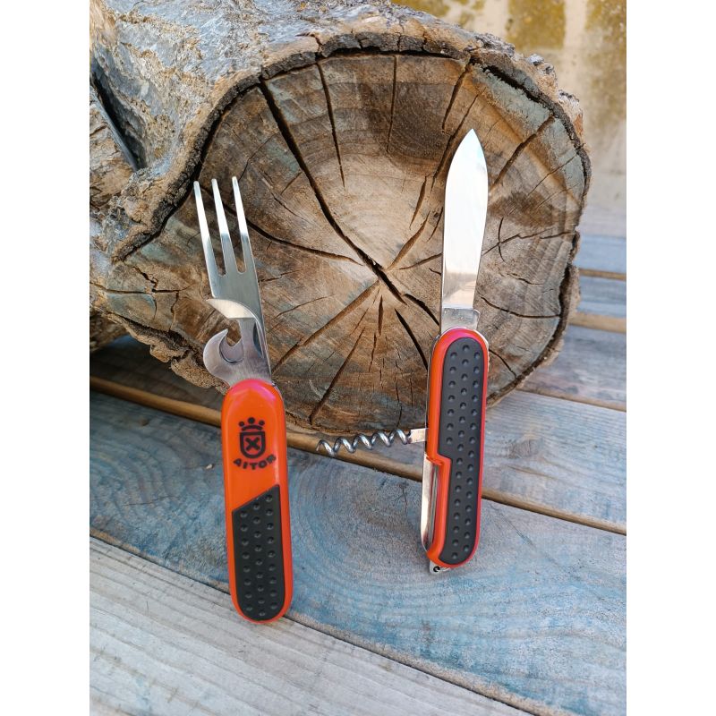 NAVAJA MULTIUSOS AITOR GRAN GOURMET DESMONTABLE ROJA