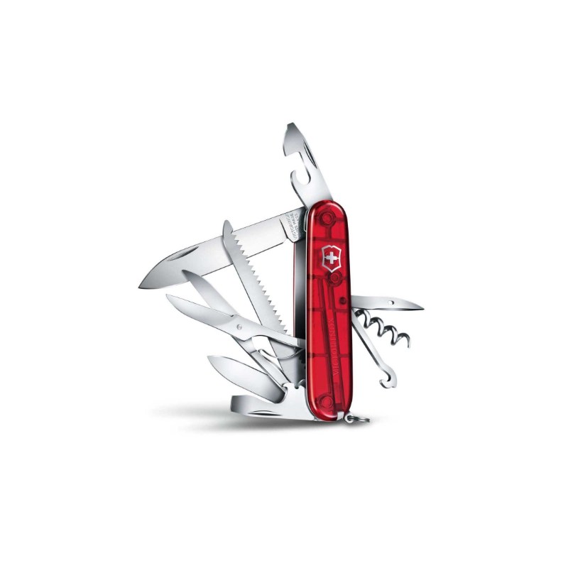 COUTEAU UTILITAIRE HUNTSMAN CLEAR RED