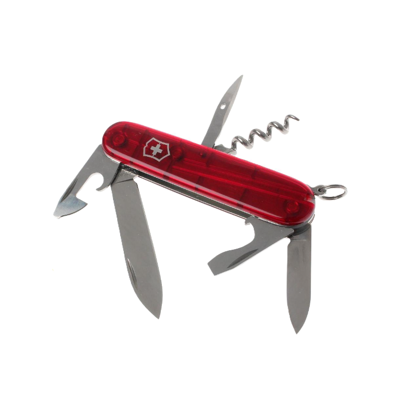 COUTEAU UTILITAIRE SPARTAN ROUGE TRANSPARENT