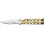 NAVAJA MINIATURA MARIPOSA CROMADA MARTINEZ ALBAINOX 02056-C.