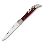 MICARTA COUTEAU DE POCHE ROUGE AVEC TIRE-BOUCHON MARTINEZ ALBAINOX 10656