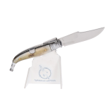 KLASSISCHES TASCHENMESSER MIT AUTHENTISCHEM STIERHORN MARTINEZ ALBAINOX 01021.