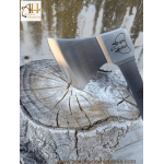Cudeman axe with stag handle-Aceros de Hispania