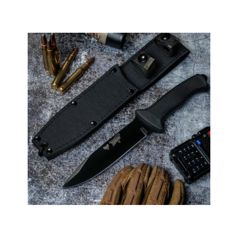 FACA TÁTICA PRETA CUDEMAN 177-N