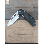 J&V Gepäckträger EDC TRF Schwarz Klinge 8,8 cm