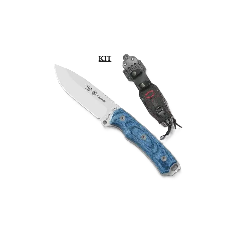 Cuchillo Nieto Chamán Böhler Kit Katex Azul 140-BKB